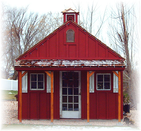 Apex shed company Custom storage shed and playhouse combination