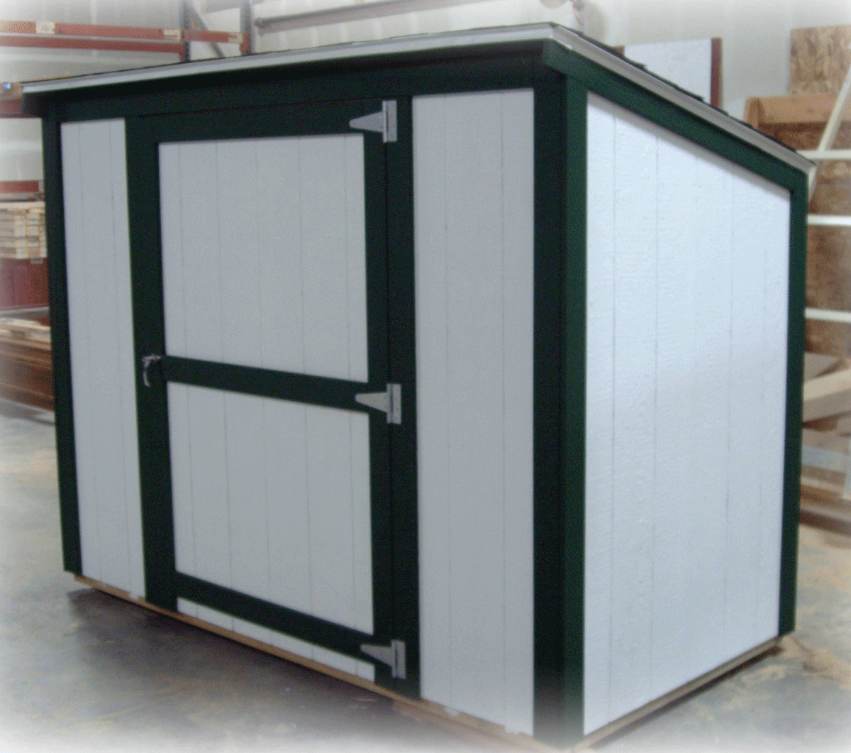  A 4 foot by 8 foot Yard hutch shed 