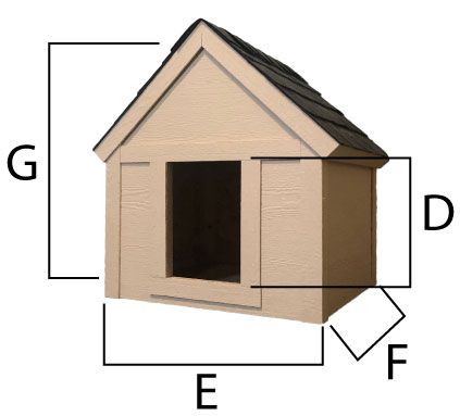 dog house dimensions